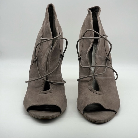 BCBGeneration Gray Strappy Open Toe Heels - Picture 2 of 10